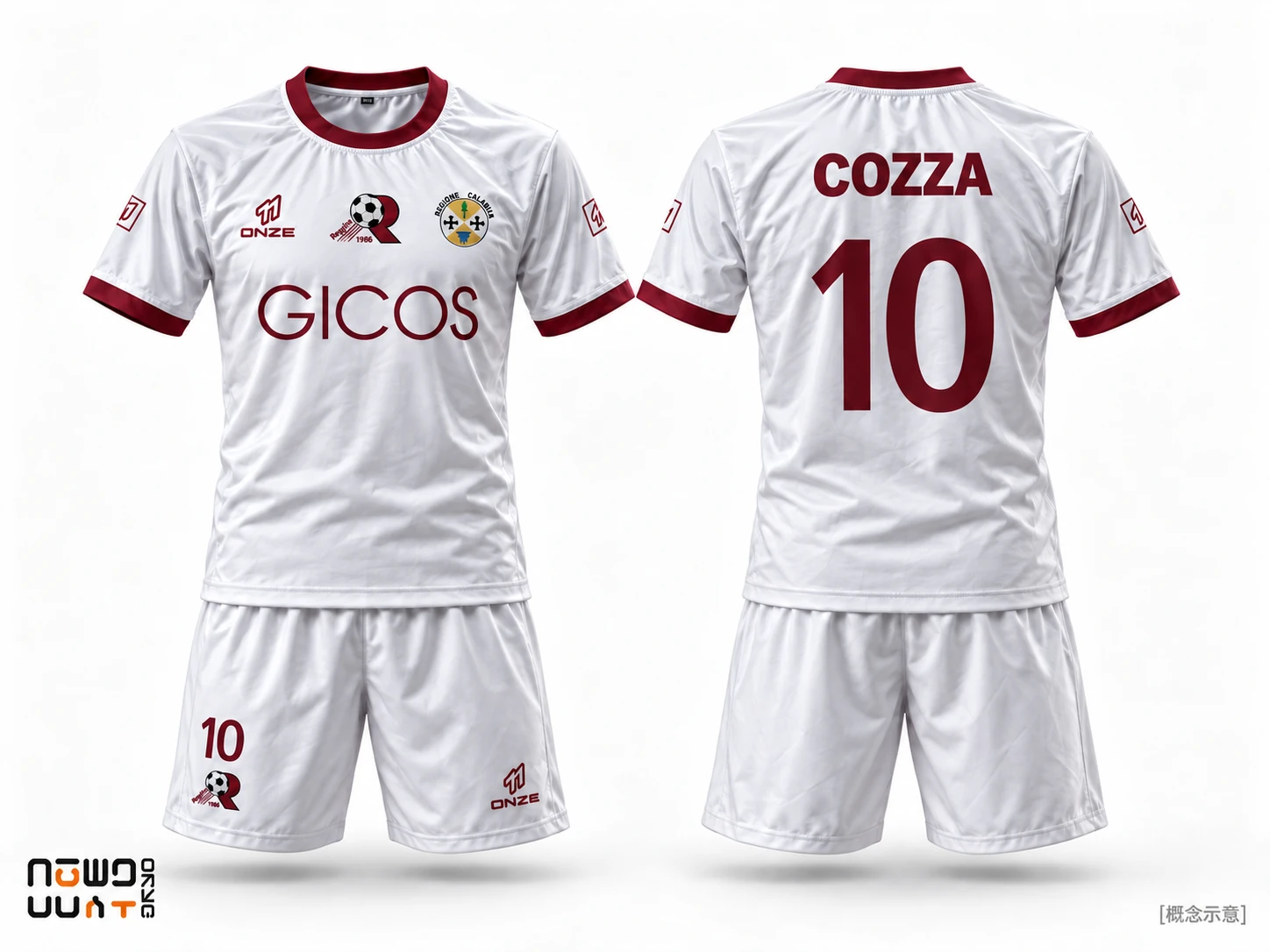 Reggina · 白色 GICOS — 3D V2
